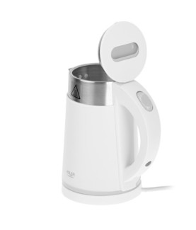 Adler | Kettle | AD 1372 | Electric | 800 W | 0.6 L | Plastic/Stainless steel | 360 rotational base | White