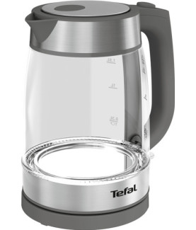 TEFAL | Kettle | KI740B30 | Electric | 2200 W | 1.7 L | Glass | 360 rotational base | Grey