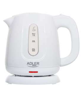 Adler Kettle | AD 1373 | Electric | 850 W | 1 L | Polypropylene | 360 rotational base | White