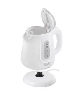 Adler Kettle | AD 1373 | Electric | 850 W | 1 L | Polypropylene | 360 rotational base | White