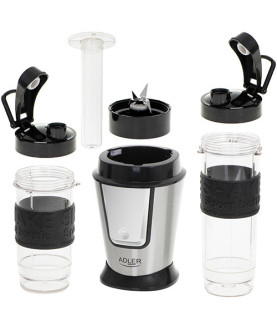 Adler | Blender | AD 4081 | Tabletop | 800 W | Jar material BPA Free Plastic | Jar capacity 0.4 + 0.57 L | Ice crushing | Black