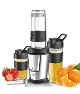 Adler | Blender | AD 4081 | Tabletop | 800 W | Jar material BPA Free Plastic | Jar capacity 0.4 + 0.57 L | Ice crushing | Black