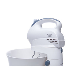 Adler | Mixer | AD 4202 | Mixer with bowl | 300 W | Number of speeds 5 | Turbo mode | White