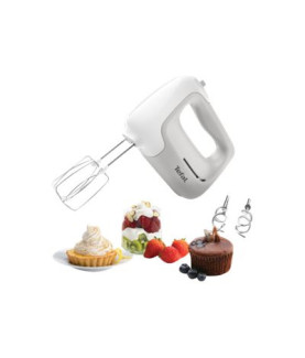 TEFAL | Hand Mixer | HT450B38 | Hand Mixer | 450 W | Number of speeds 5 | Turbo mode | White