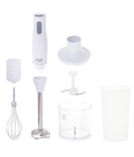 Adler | Hand blender set | AD 4620 | Hand Blender | 800 W | Number of speeds 2 | Chopper | White