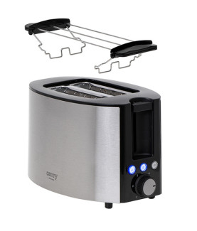 Camry | Toaster | CR 3215 | Power 1000 W | Number of slots 2 | Housing material Stainless steel | Black/Stainless steel