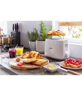 Philips | Toaster | HD2581/00 Daily Collection | Power 760-900 W | Number of slots 2 | Housing material Plastic | White