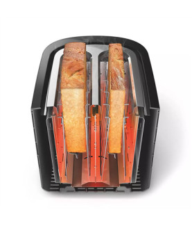 Philips | Toaster | HD2637/90 Viva Collection | Number of slots 2 | Housing material Metal/Plastic | Black