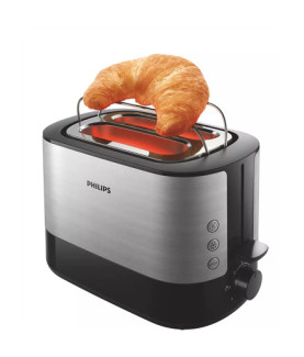 Philips | Toaster | HD2637/90 Viva Collection | Number of slots 2 | Housing material Metal/Plastic | Black