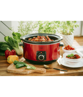 Adler | Slow cooker | AD 6413r | 290 W | 5.8 L | Number of programs 3 | Red