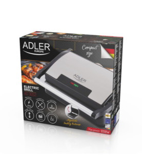 Adler | Electric Grill | AD 3052 | Table | 1200 W | Stainless steel