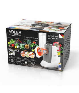 Adler | Vegetable Slicer | AD 4815 | White/Grey | 150 W