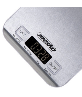 Mesko | Kitchen scale | MS 3169 white | Maximum weight (capacity) 5 kg | Graduation 1 g | Inox/White