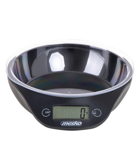 Mesko | Kitchen scale with a bowl | MS 3164 | Maximum weight (capacity) 5 kg | Graduation 1 g | Display type LCD | Black