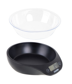 Mesko | Kitchen scale with a bowl | MS 3164 | Maximum weight (capacity) 5 kg | Graduation 1 g | Display type LCD | Black