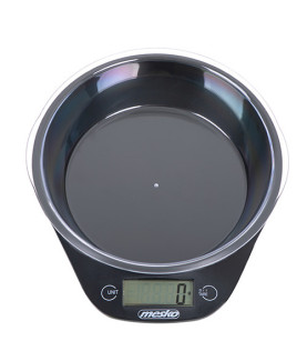 Mesko | Kitchen scale with a bowl | MS 3164 | Maximum weight (capacity) 5 kg | Graduation 1 g | Display type LCD | Black