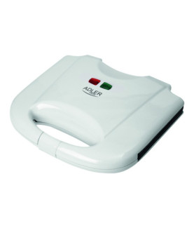 Adler | Waffle maker | AD 311 | 700 W | Number of pastry 2 | Belgium | White