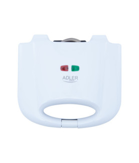 Adler | Waffle maker | AD 311 | 700 W | Number of pastry 2 | Belgium | White