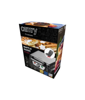 Camry | Waffle maker | CR 3025 | 1150 W | Number of pastry 4 | Belgium | Black/Stainless steel