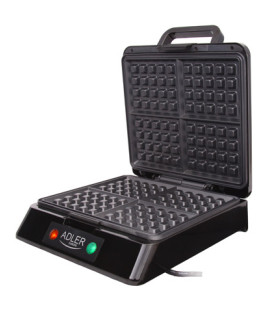 Adler | Waffle maker | AD 3036 | 1500 W | Number of pastry 4 | Belgium | Black