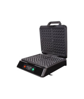 Adler | Waffle maker | AD 3036 | 1500 W | Number of pastry 4 | Belgium | Black