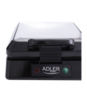 Adler | Waffle maker | AD 3036 | 1500 W | Number of pastry 4 | Belgium | Black