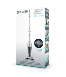 Gorenje | Vacuum cleaner | SVC180FW | Handstick 2in1 | Handstick | - W | 18 V | Operating time (max) 50 min | White | Warranty 