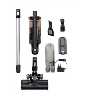 Gorenje | Vacuum cleaner Handstick 2in1 | SVC252FMBK | Cordless operating | Handstick and Handheld | 35 W | 25.2 V | Operating 