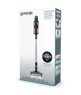 Gorenje | Vacuum cleaner Handstick 2in1 | SVC252FMBK | Cordless operating | Handstick and Handheld | 35 W | 25.2 V | Operating 