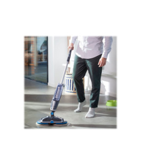 Mop | SpinWave | Cordless operating | Washing function | Operating time (max) 20 min | Lithium Ion | 18 V | Blue/Titanium