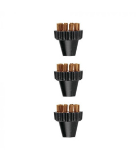 Polti | 3 Small Brass Bristles Brushes Kit | PAEU0297 Vaporetto Lecoaspira Unico