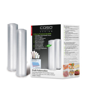 Caso | Foil rolls | 01221 | 2 units | Dimensions (W x L) 20 x 600 cm | Ribbed