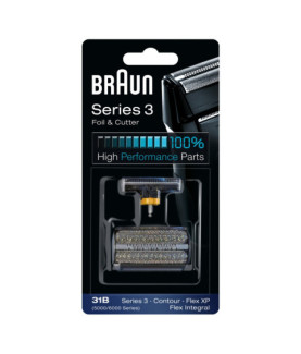 Braun | 31B | Foil and Cutter replacement pack | Black