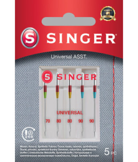 Singer | Universal Needle ASST 5PK for Woven Fabrics