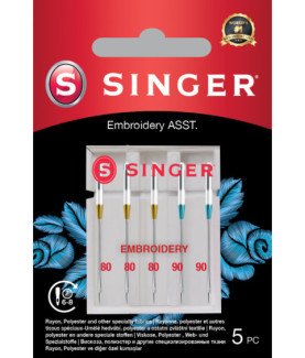 Singer | Embroidery Needle ASST 5PK