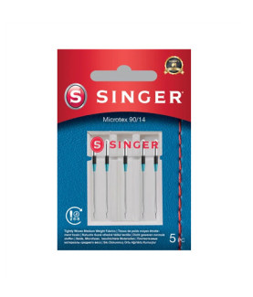 Singer | NEEDLE, Microtex 90/14, 5 pcs