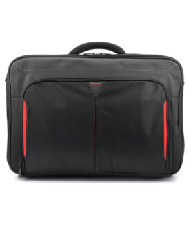 Targus | CN418EU | Clamshell Laptop Bag | Briefcase | Black/Red | 17-18 " | Shoulder strap