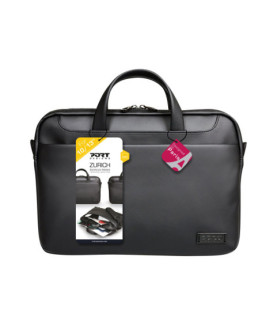 PORT DESIGNS | Zurich | Fits up to size 15.6 " | Messenger - Briefcase | Black | Shoulder strap