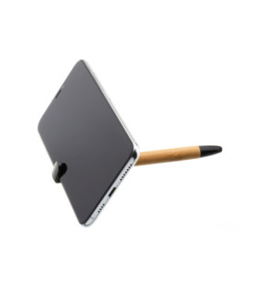 Fixed | Pen With Stylus and Stand | 3 in 1 | Pencil | Stylus for capacitive displays Stand for phones and tablets | Bamboo