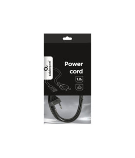 Cablexpert | Power cord (C7), VDE approved | Black Power plug type C