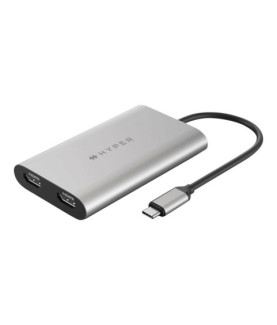 Hyper | HyperDrive Universal USB-C To Dual HDMI Adapter with 100W PD Power Pass-Thru | USB-C to HDMI | Adapter