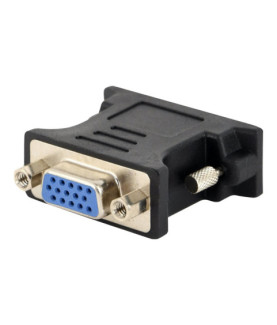 Gembird Adapter DVI-A male to VGA 15-pin HD (3 rows) female, black | Gembird