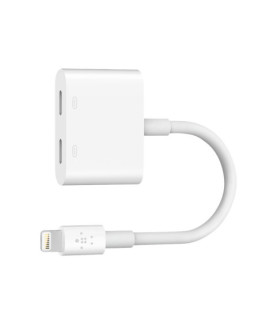 Belkin | Lightning Audio + Charge RockStar Cable, 11.5 cm, White | F8J198btWHT