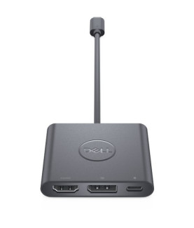 Dell | Adapter | USB-C to HDMI/DP with Power Pass-Through | Black | USB-C Male | HDMI Female USB Female USB-C (power only) Fema