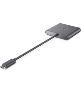 Dell | Adapter | USB-C to HDMI/DP with Power Pass-Through | Black | USB-C Male | HDMI Female USB Female USB-C (power only) Fema