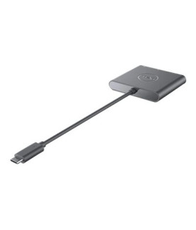 Dell | Adapter | USB-C to HDMI/DP with Power Pass-Through | Black | USB-C Male | HDMI Female USB Female USB-C (power only) Fema