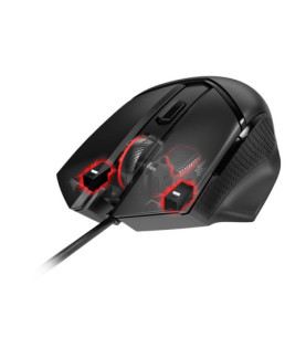 MSI CLUTCHGM20 ELITE Gaming USB RGB Adjustable up to 6400 DPI Desktop Laptop Gaming Grade Optical Mouse (Clutch GM20 ELITE) | M