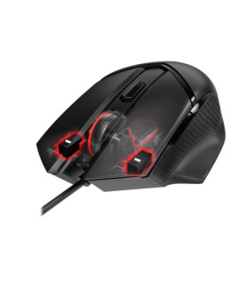 MSI CLUTCHGM20 ELITE Gaming USB RGB Adjustable up to 6400 DPI Desktop Laptop Gaming Grade Optical Mouse (Clutch GM20 ELITE) | M