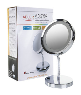 Adler | Mirror | AD 2159 | 15 cm | LED mirror | Chrome