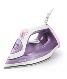 Philips | DST3010/30 3000 Series | Steam Iron | 2000 W | Water tank capacity 300 ml | Continuous steam 30 g/min | Purple/White